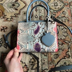 NWT Kate spade spencer snake mini satchel